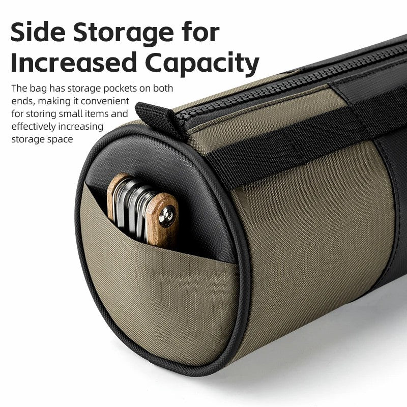 ROCKBROS W007 Bicycle Handlebar Hanging Bag Polyester+PU Bike Front Cylinder Bag ROCKBROS W007 Bicycle Handlebar Hanging Bag Polyester+PU Bike Front Cylinder Bag